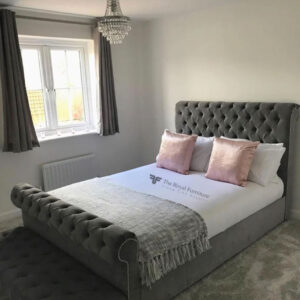 Chesterfield Sleigh Bed