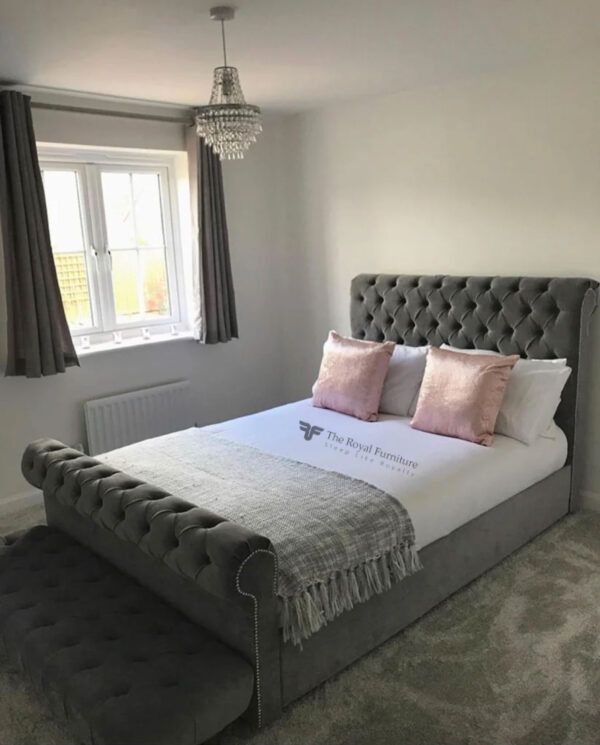 Chesterfield Sleigh Bed