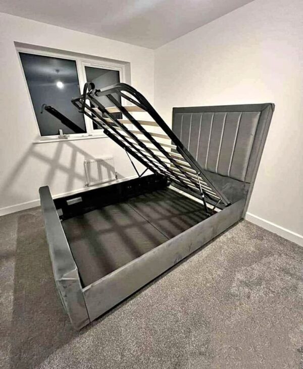 luxury panel line bed frame